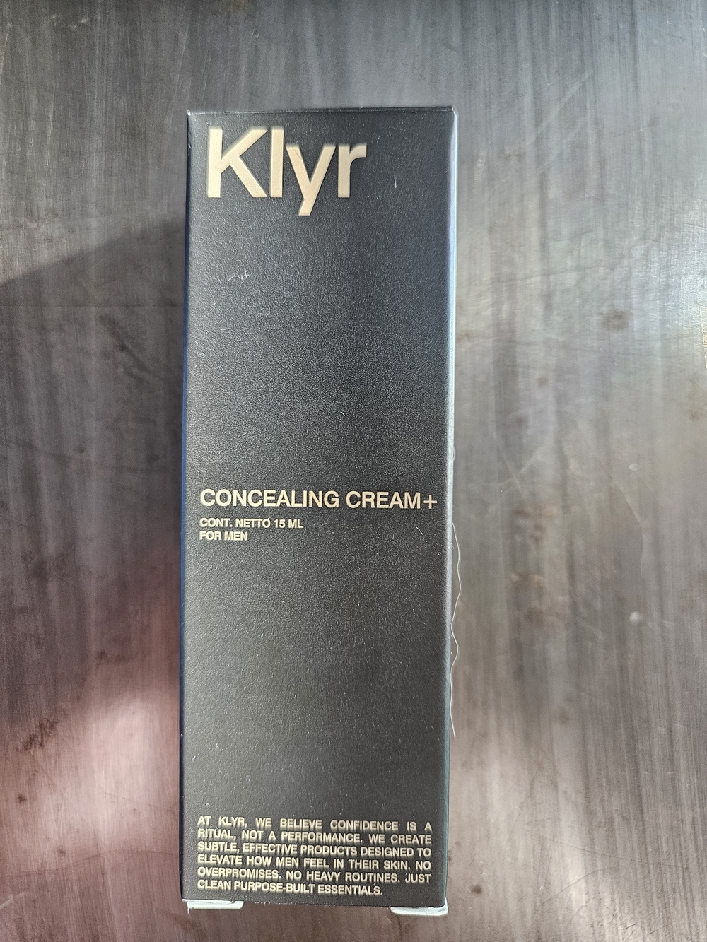 Klyr Concealing Cream+ for Men – Light – 15mL – New Sealed